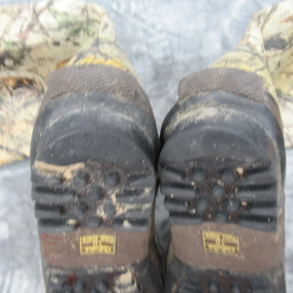 Cabelas Mens Hunt Boots 10 M Camo 400g Insulated Scent Free Waterproof Tall Fish